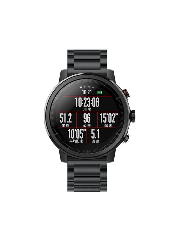 Металлический ремешок для часов Xiaomi Huami Amazfit SportWatch 2 / Amazfit Stratos - Black Primo (266914495)