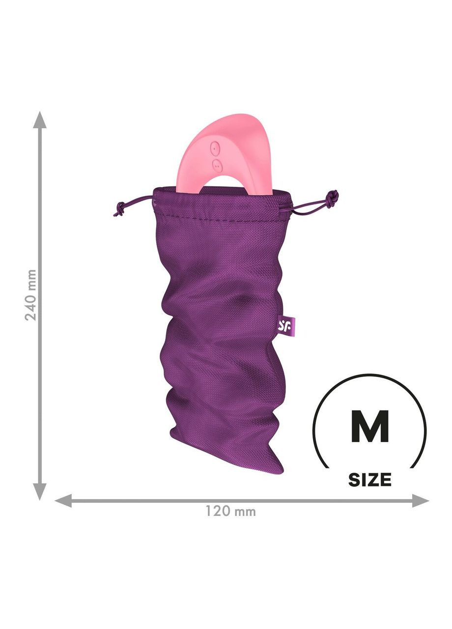 Мішечок для секс-іграшок Treasure Bag M, фіолетовий, на шнурку Satisfyer (303890109)