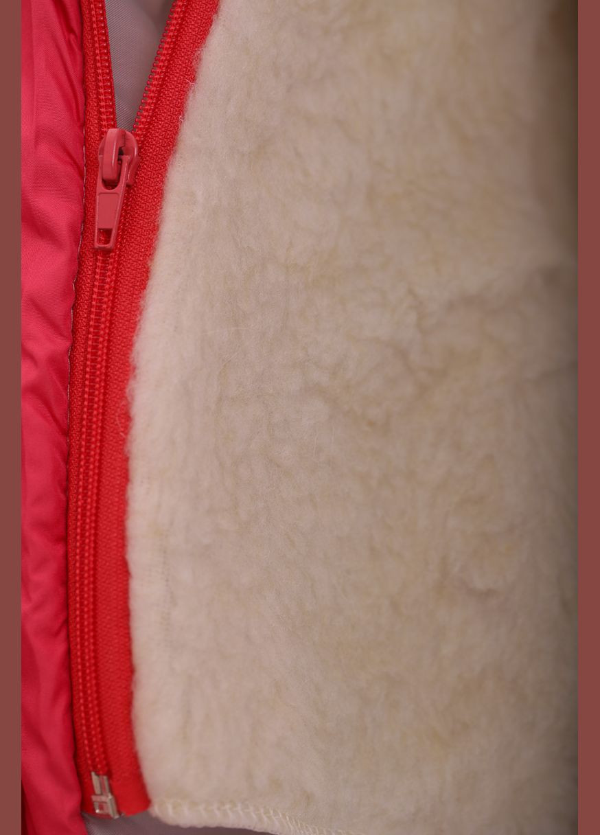 Червоний зимній комбінезон на синтепоні для дівчинки класика кораловий 86 см (28142) BABYKROHA