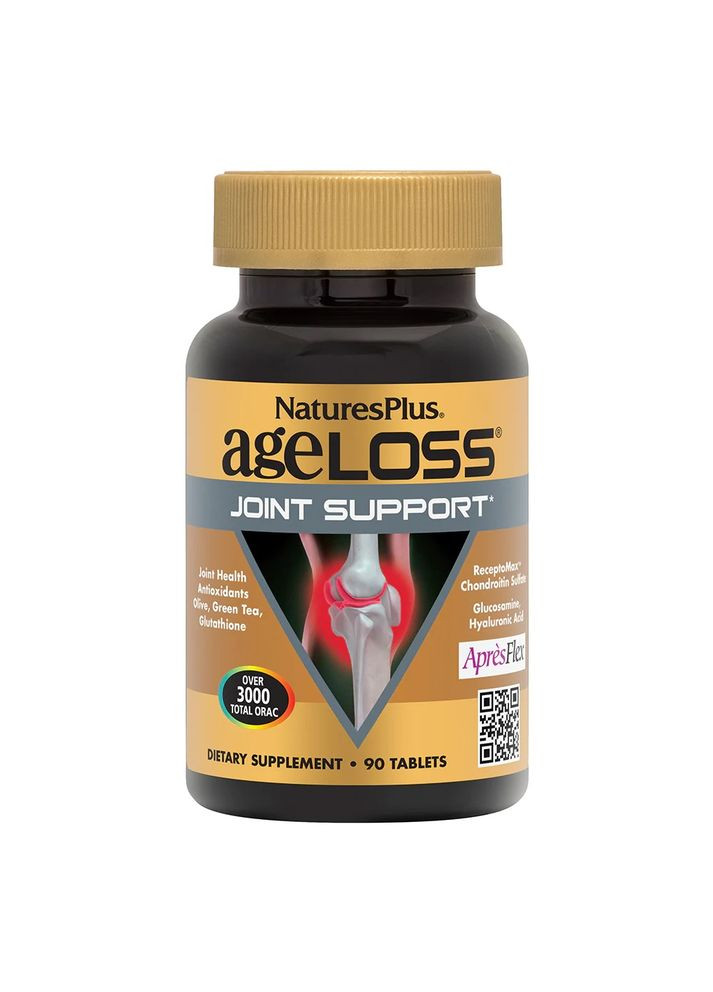 Підтримка Суглобів, AgeLoss Joint Support, NaturesPlus, 90 таблеток Natures Plus (326054399)