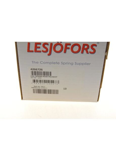 Пружина (задняя) Peugeot 407 1.6-2.2 HDi/1.8-2.2 16V 04-10 (универсал) 4266726 (opt-om) Lesjofors (354764988)