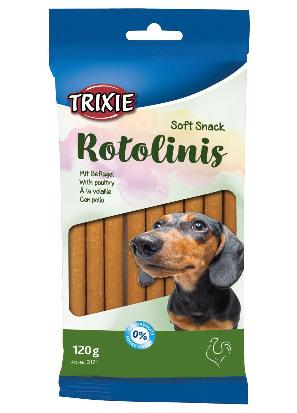 Ласощі Soft Snack Rotolinis для собак палички з м'ясом домашніх птахів 120 г Trixie (351378615)