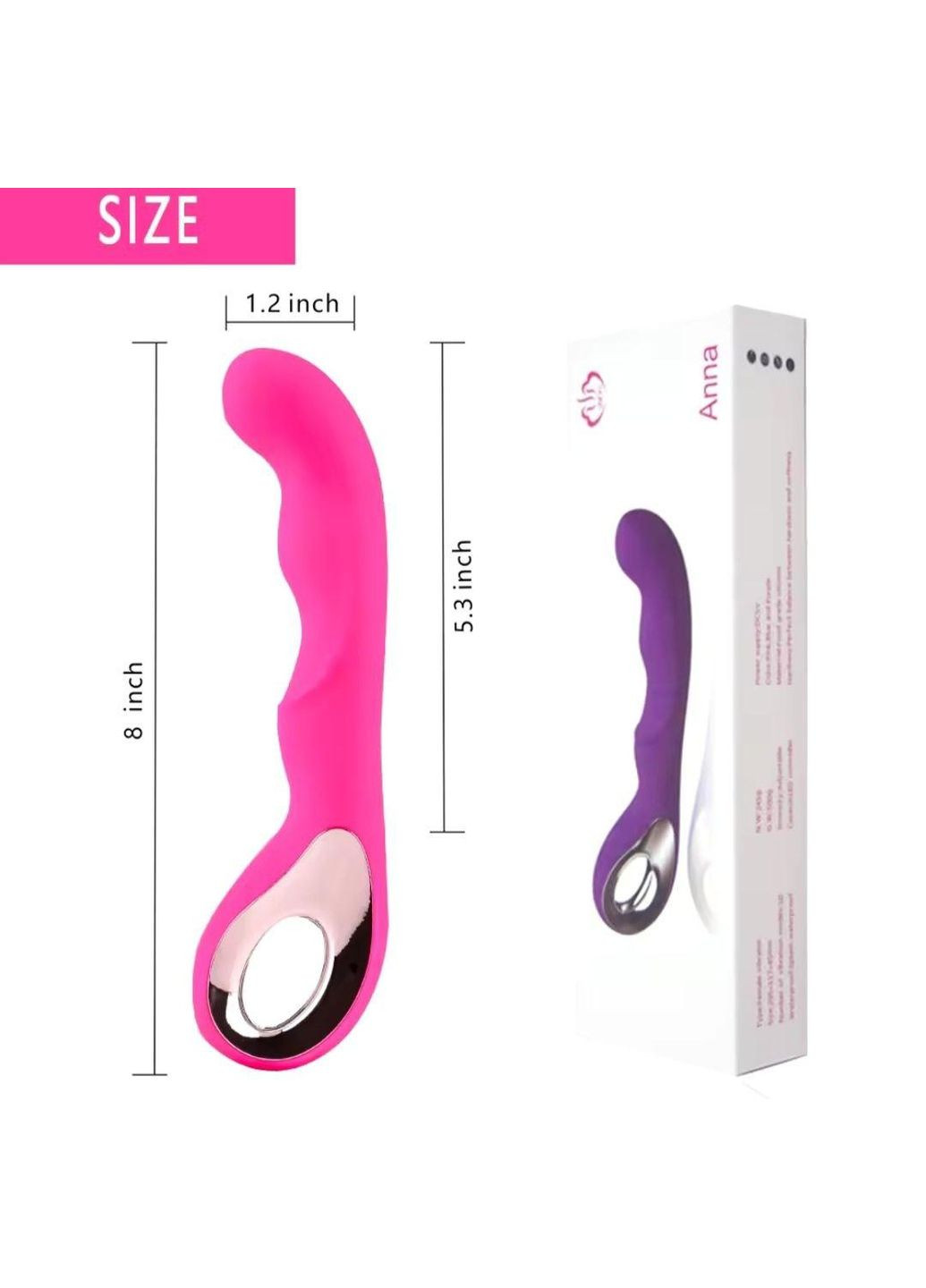 Вибратор женский стимулятор точки G массажер секс с анатомической формой No Brand (313241207)