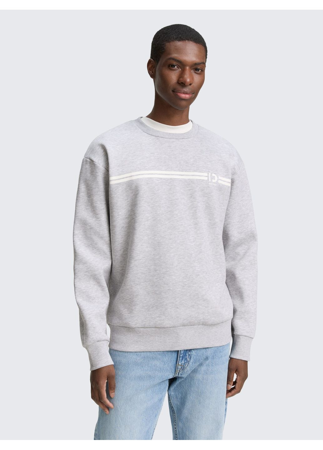 Сірий світшот Tom Tailor напис (363255697)