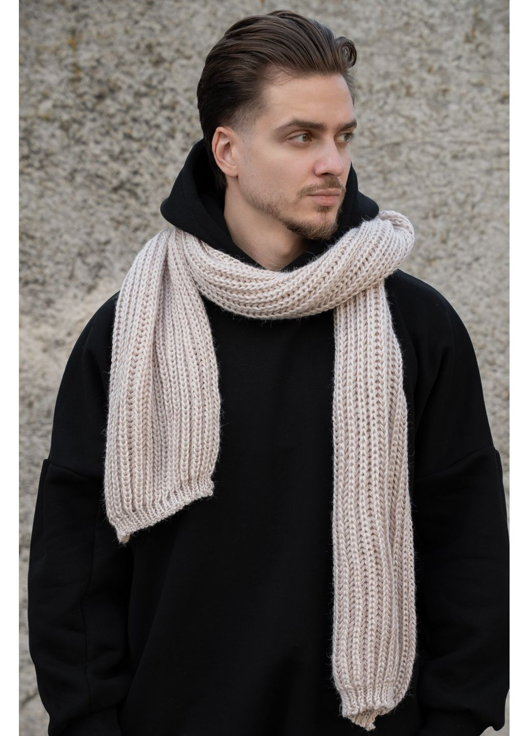 Чоловічий Теплий В'язаний Шарф Carry Without (364686845)