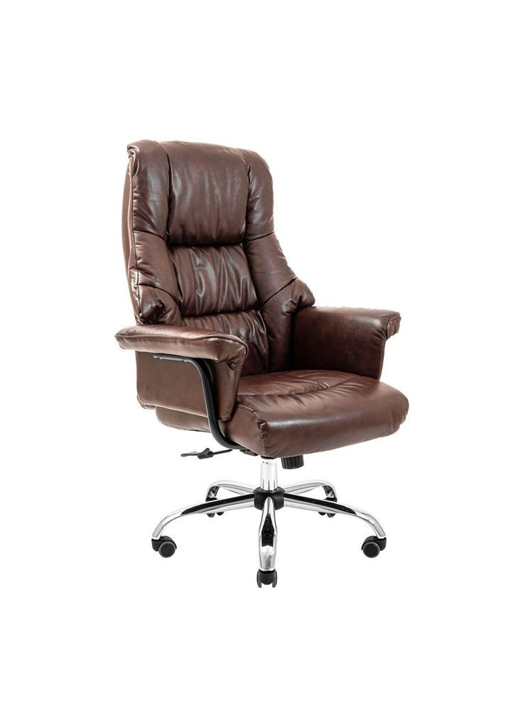 Офісне крісло Конгрес Хром M-2 Широкий Шкіра Люкс Коричнева (m438478) Richman Конгрес Хром M-2 Широкий (Anyfix Wide) Шкіра Люкс (366562682)