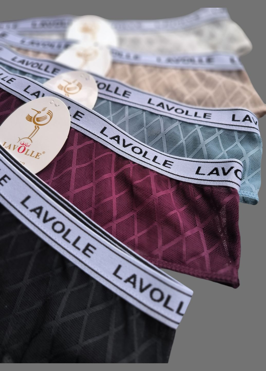 Трусы стринги с прозрачной сеточки Lavolle (316646328)