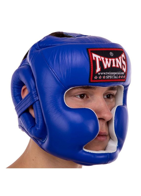 Шлем боксерский с полной защитой HGL6 Синий (37426157) Twins (293257000)