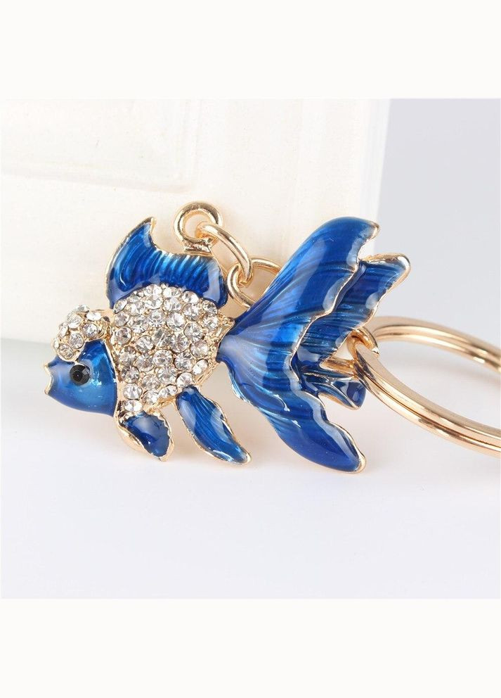 Модний креативний елегантні милий брелок кулон зі стразами у формі казкова Золота Рибка No Brand (292260579)
