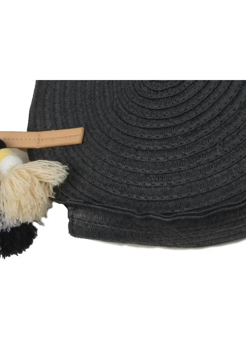 Экологическая соломенная женская плетенная сумка Черная Esmara (365715583)