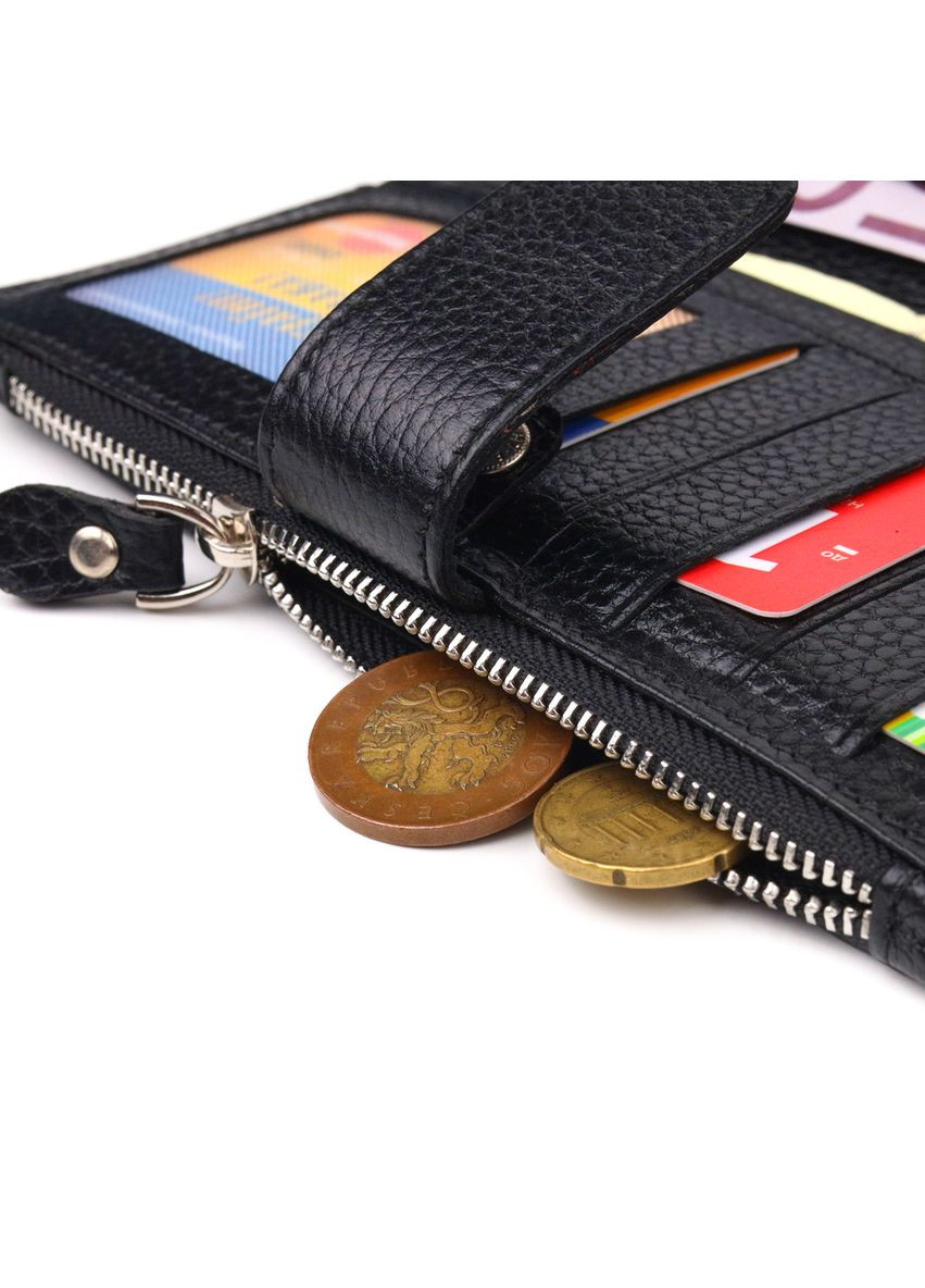 Жіночий вертикальний гаманець з натуральної шкіри 21641 Canpellini (331908174)