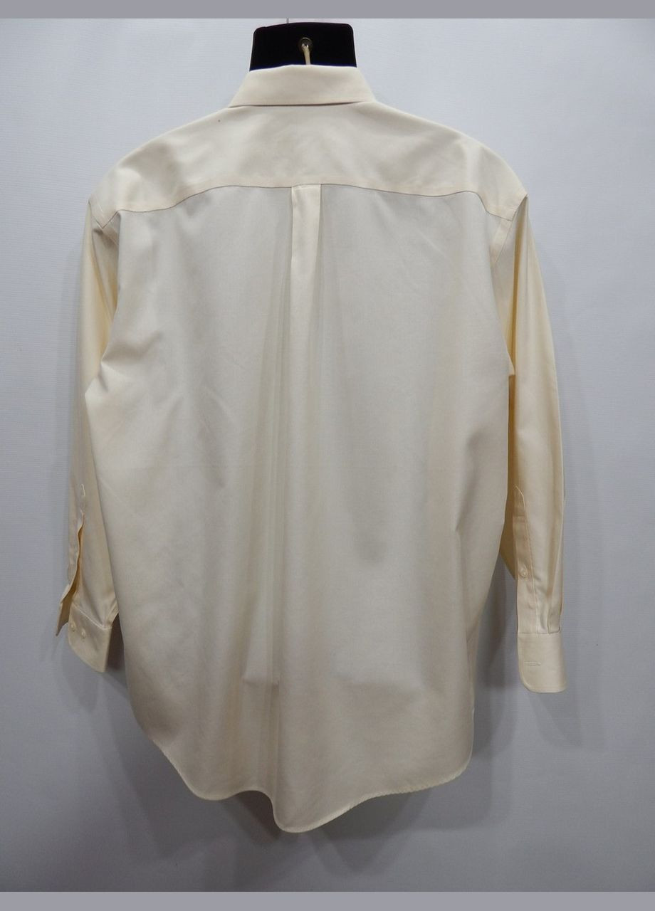 Бежевая классическая рубашка No Brand