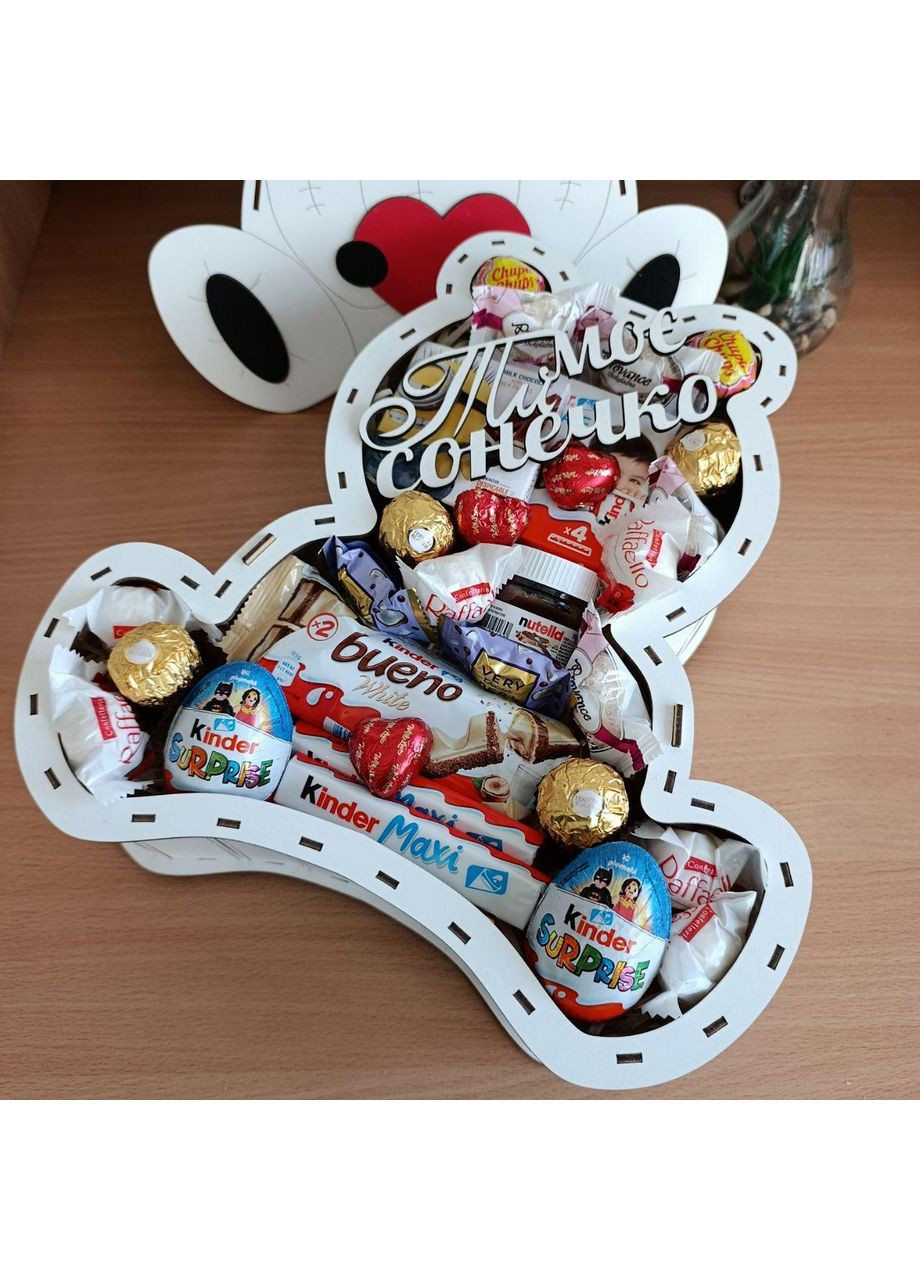 Подарочный бокс мишка со сладостями для девушки или ребенка (ar322) No Brand (370777022)