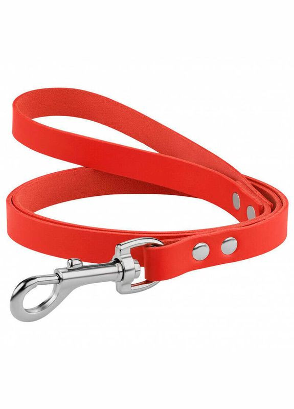 Поводок для собак кожаный с хромированной фурнитурой Premium 1,0х120 см (2007033045594) BronzeDog (327070463)