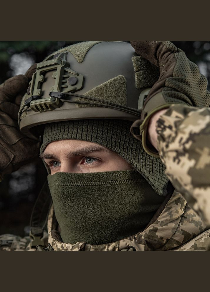 Шапка-підшоломник Gen.II фліс ріп-стоп Army Olive M-TAC (315147586)