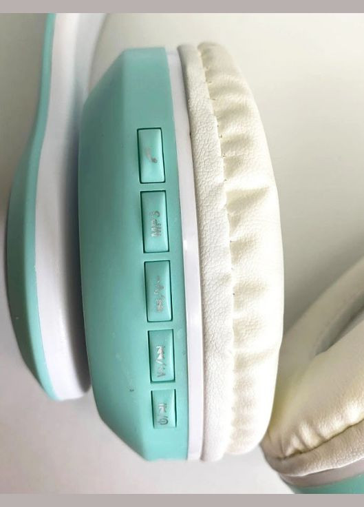 Беспроводные детские наушники Ear STN28 со светящимися кошачьими ушками Bluetooth Бирюзовые Cat (306447622)