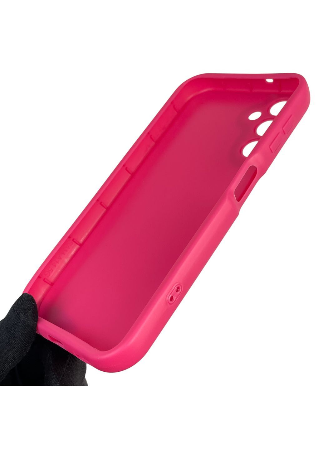 Силіконовий чохол Soft Touch з 3D принтом для Galaxy A14 5G (SM-A146) малиновий (Повний захист камери) Samsung (373670663)