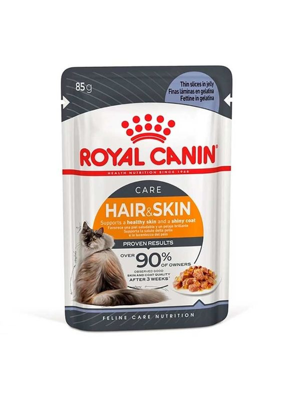 Hair&Skin - Консервированный корм с мясом и рыбой для здоровья кожи и красоты шерсти котов - 85 г Royal Canin (327062555)