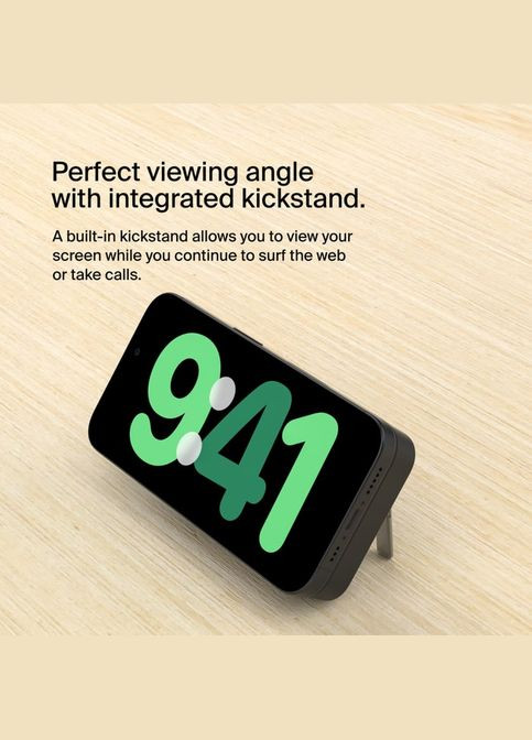 Акумулятор портативний літій-іонний Power Bank 8000мА·рік, 15Вт, MagSafe Qi2, чорний Belkin (319534281)