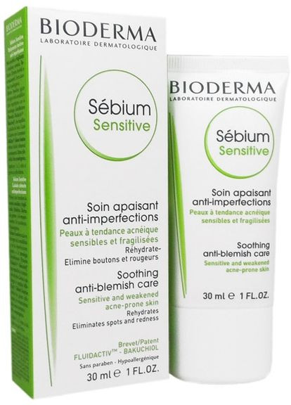 Заспокійливий засіб для проблемної шкіри Sebium Sensitive 30ml (497077-378) Bioderma (368639078)