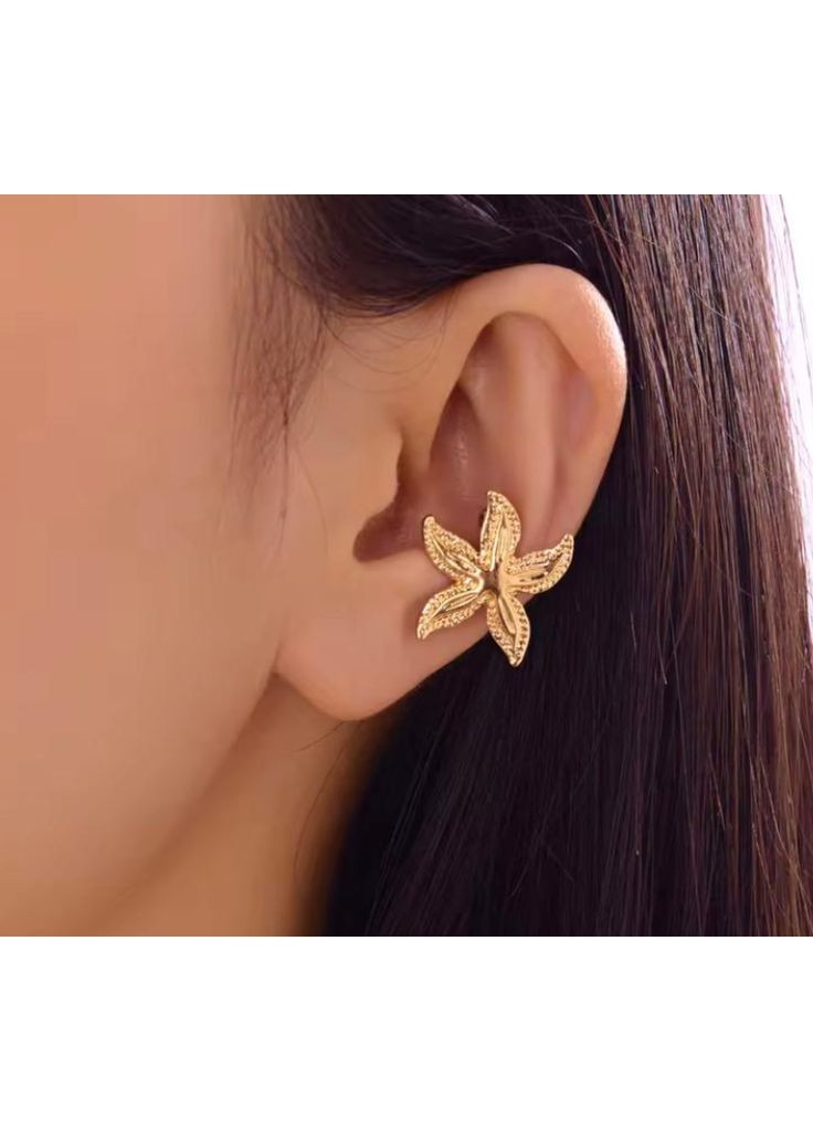 Стильная каффа с морской звездой, каффа морская звезда, серьга, серьги, кафа с морской звездой, кафа морская звезда Fashion Jewelry (360899437)