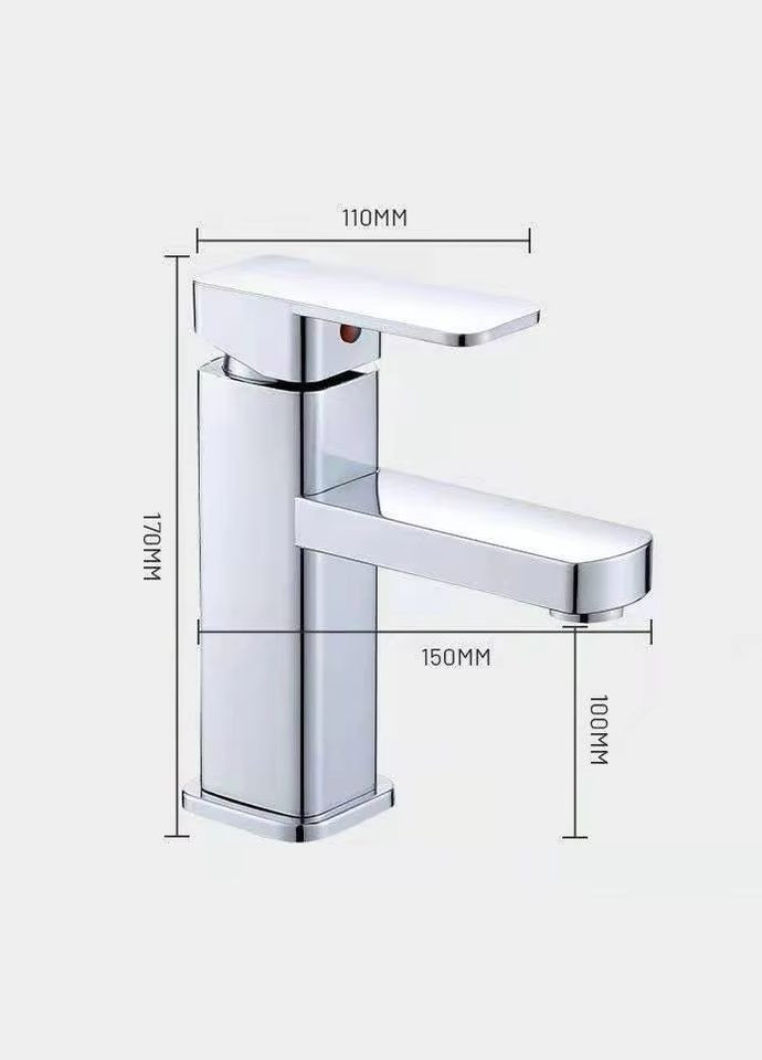Смеситель для умывальника. Хром блестящий, никель. No Brand (315765344)