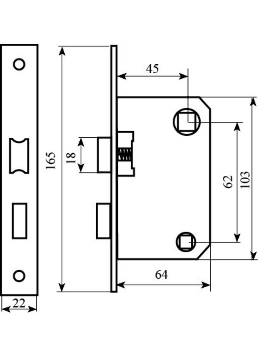 Механизм 1251 BRN WC мат.никель вж Bruno (322520408)