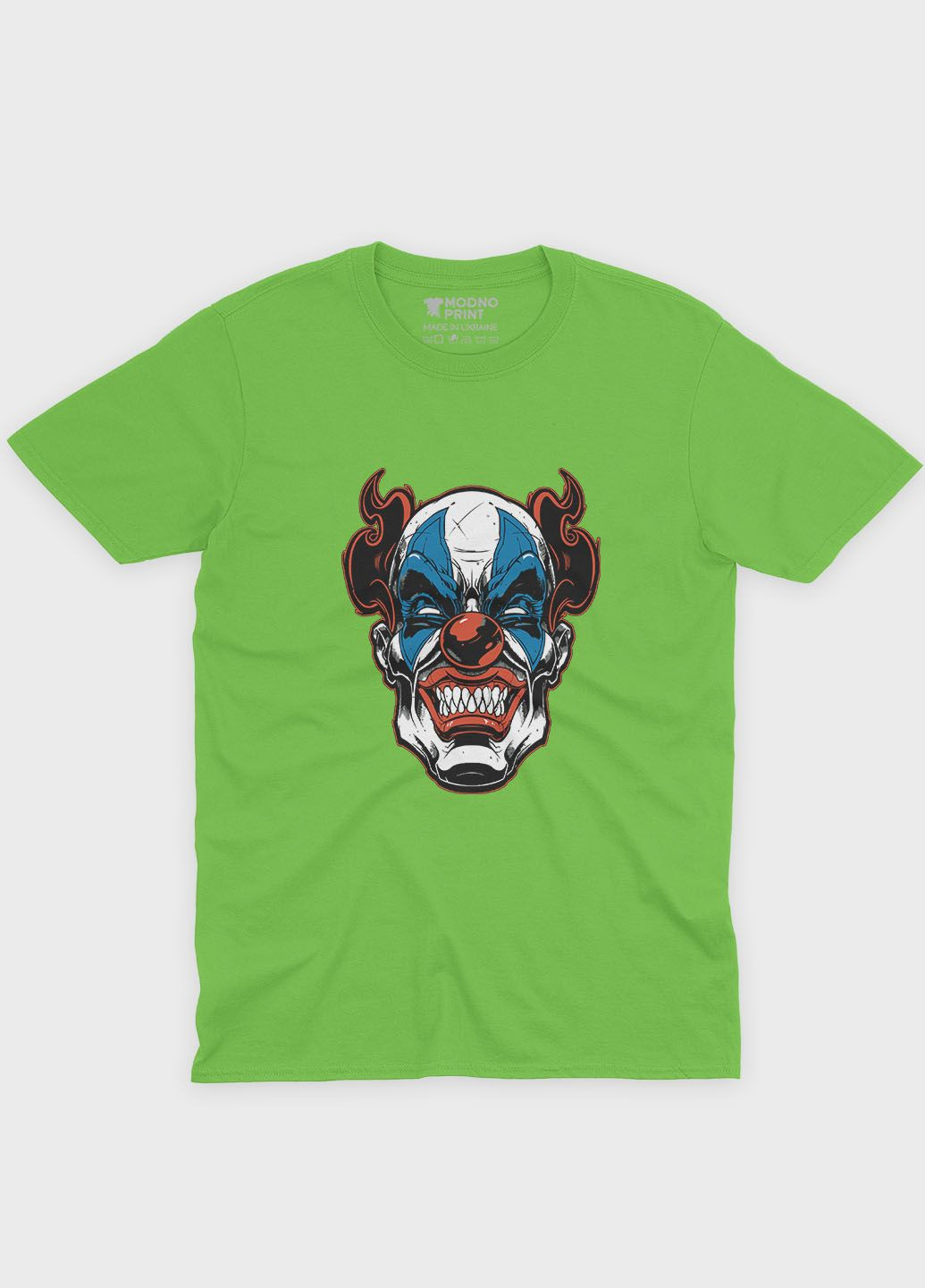 Салатовая демисезонная футболка для девочки с принтом супервора - джокер (ts001-1-kiw-006-005-001-g) Modno