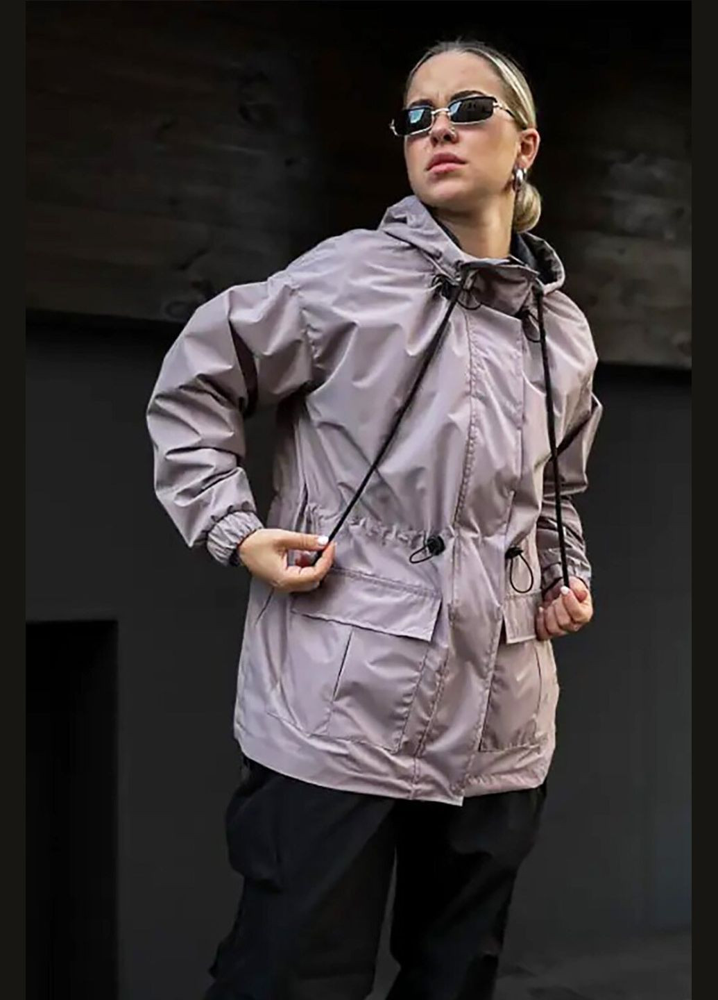 Жіноча вітровка кольору капучино Reload (317310384}