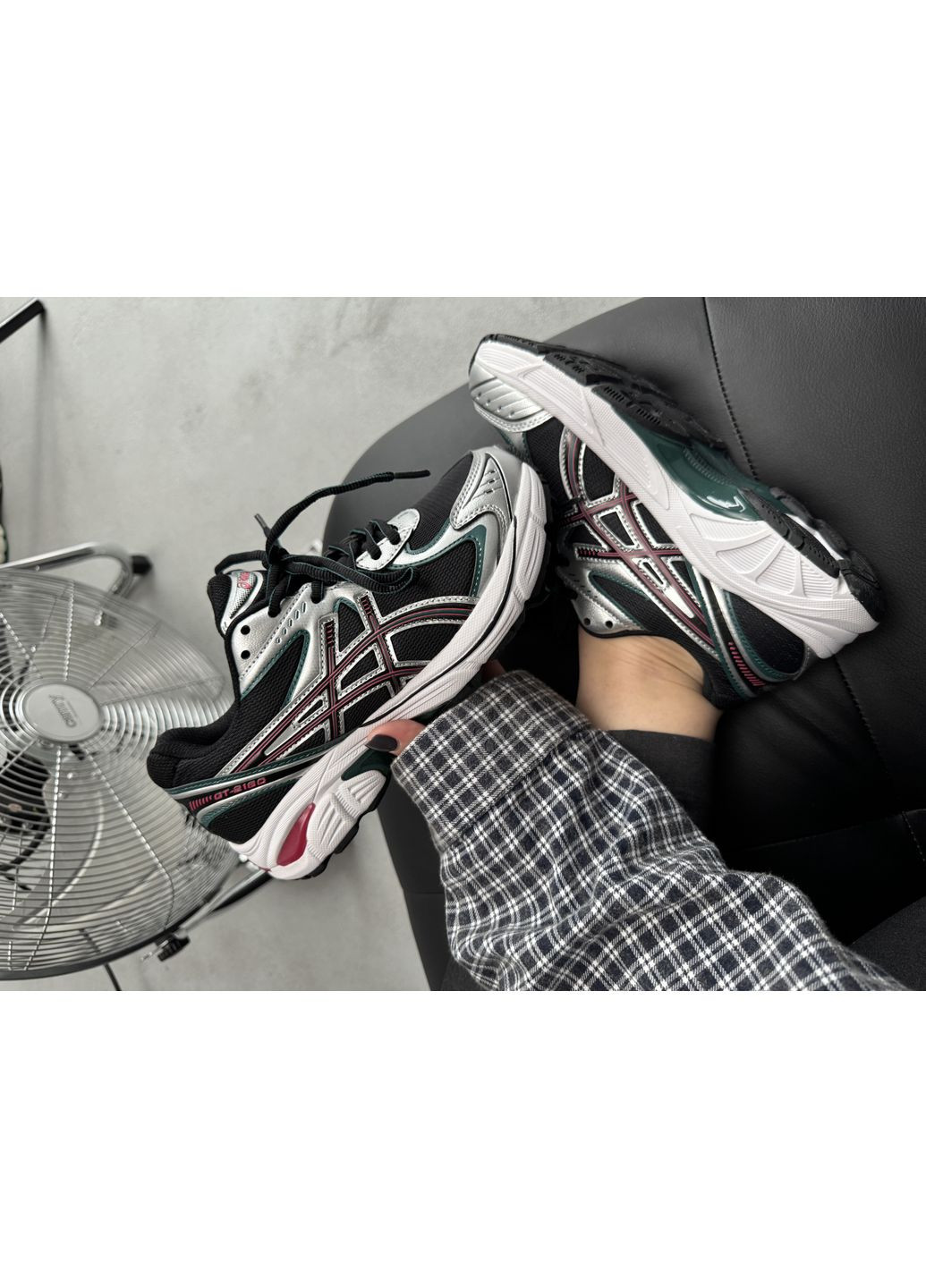 КРОСІВКИ ЖІНОЧІ ASICS GT-2160 BLACK / SILVER / RED АСІКС GT-2160 No Brand чорні демісезони (367166800)