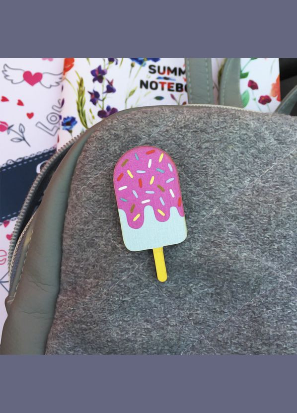 Деревянный значок "Эскимо" Cozy-Up (291162334)