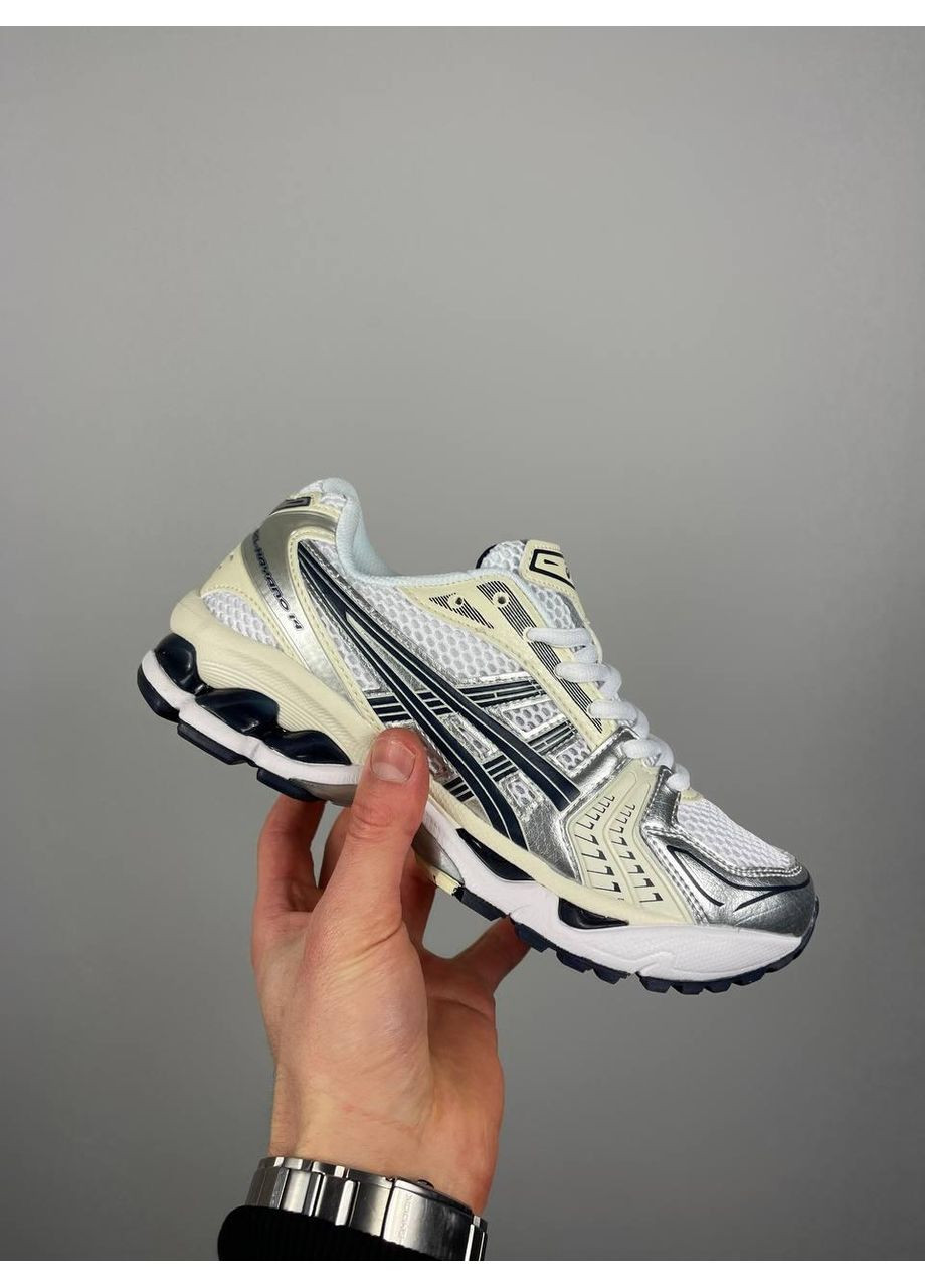 КРОСІВКИ ЖІНОЧІ ASICS GEL-KAYANO 14 WHITE MIDNIGHT АСІКС ГЕЛЬ КАЯНО 14 No Brand бежеві демісезони (369387716)