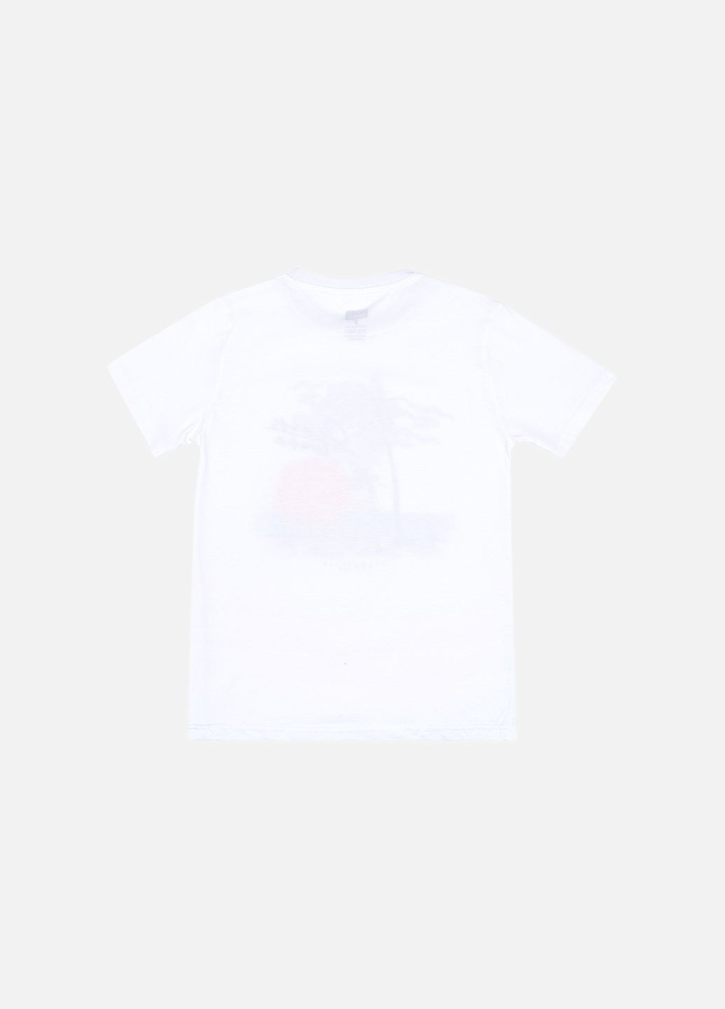 Біла літня футболка з коротким рукавом для хлопчика колір білий цб-00246201 No Brand