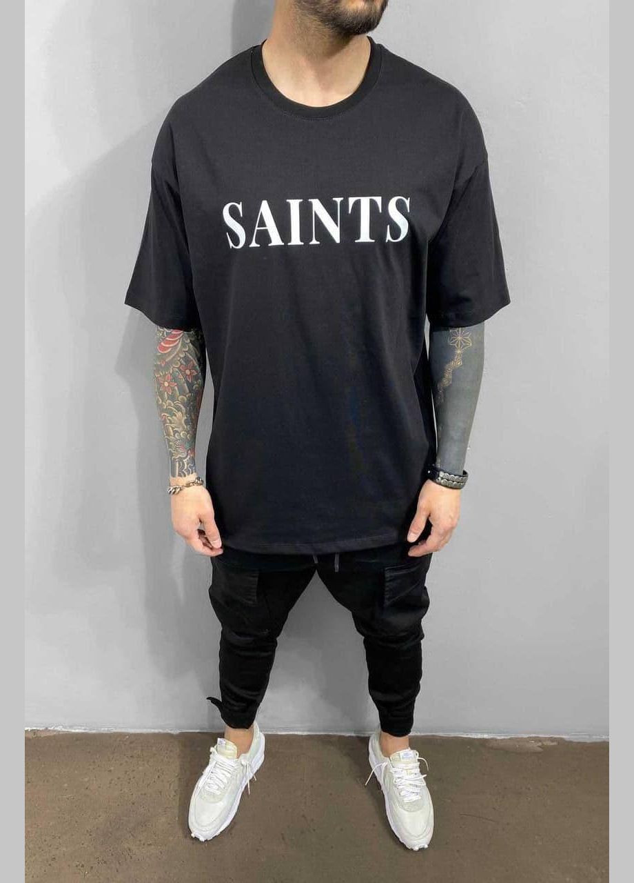 Черная футболка saints No Brand