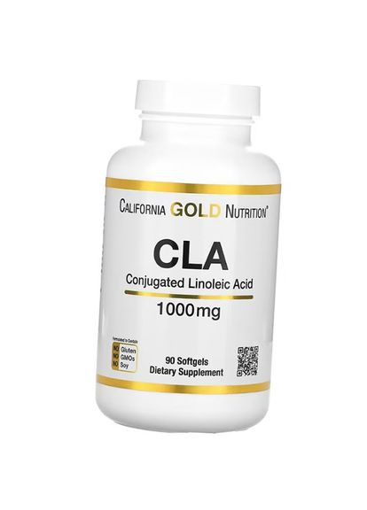 Конъюгированная линолевая кислота, CLA 1000, 90гелкапс (02427001) California Gold Nutrition (315424906)