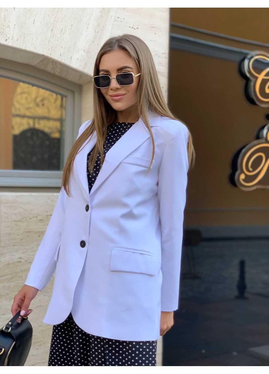 Подовжений жіночий піджак на підкладці Osoblyva (368527483)