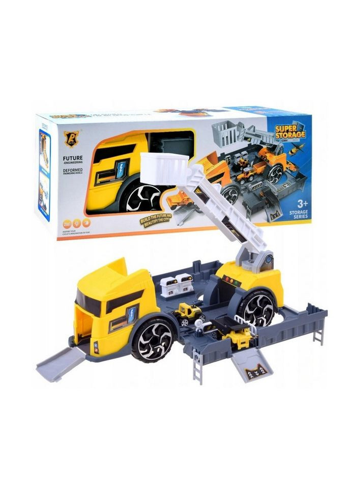 Іграшковий трейлер з контейнером P905-A і краном Bambi (369402415)