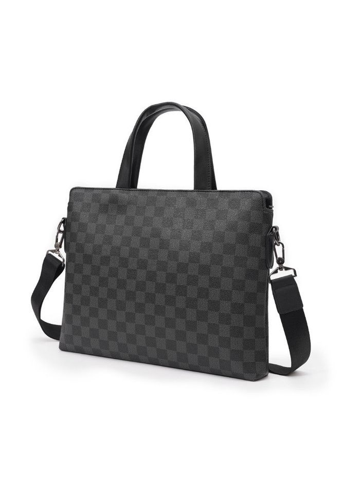 Чоловіча офісна сумка для документів А4 чорна екошкіра ProDobro (363135451)