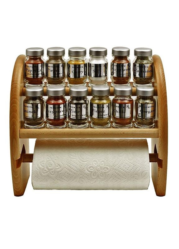 Тримач для паперових рушників з дерева Кабонга сієна (ДКП-008405) No Brand (327846630)