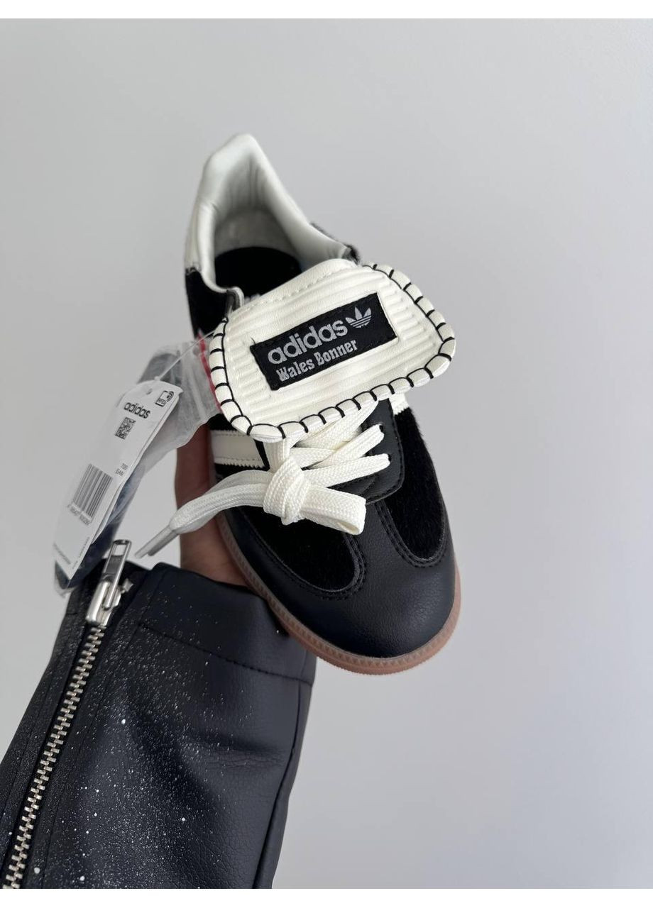 Чорні Осінні кросівки чоловічі adidas samba walles bonner black pony адідас самба No Brand
