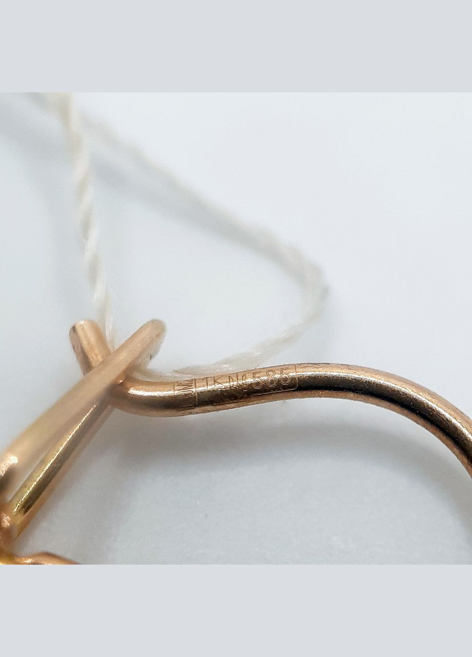 Сережки золото 585° 0,96г. петлі дитячі шампань () КЮФ Максаліна 353-8313 (306432479)