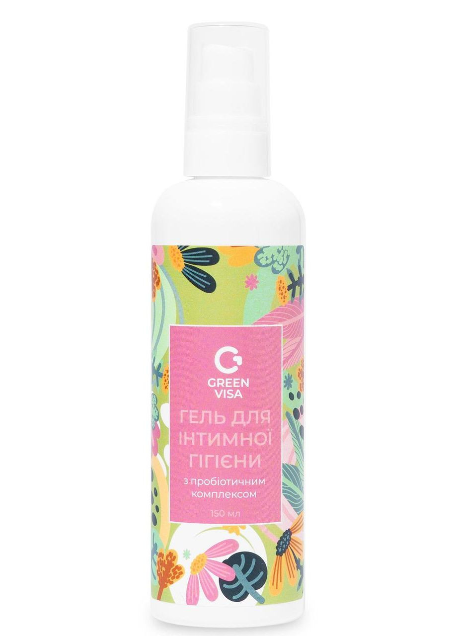 Гель для интимной гигиены с пробиотическим комплексом 150мл., улучшает аэробные свойства кожи,. Грін-віза (354824540)