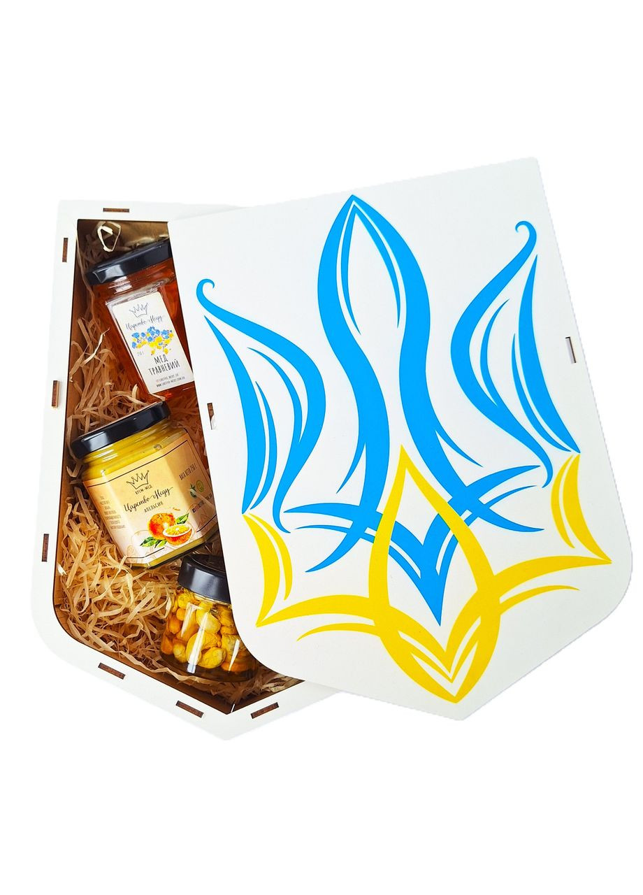 Патриотические подарки в украинском стиле №134 для иностранцев с украинским символикой "ГЕРБ УКРАИНЫ". Царство Меду (330027793)