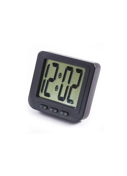 Настольные электронные часы на батарейках KD-1826 цифровые часы в авто с магнитом Черный Kadio (323000725)