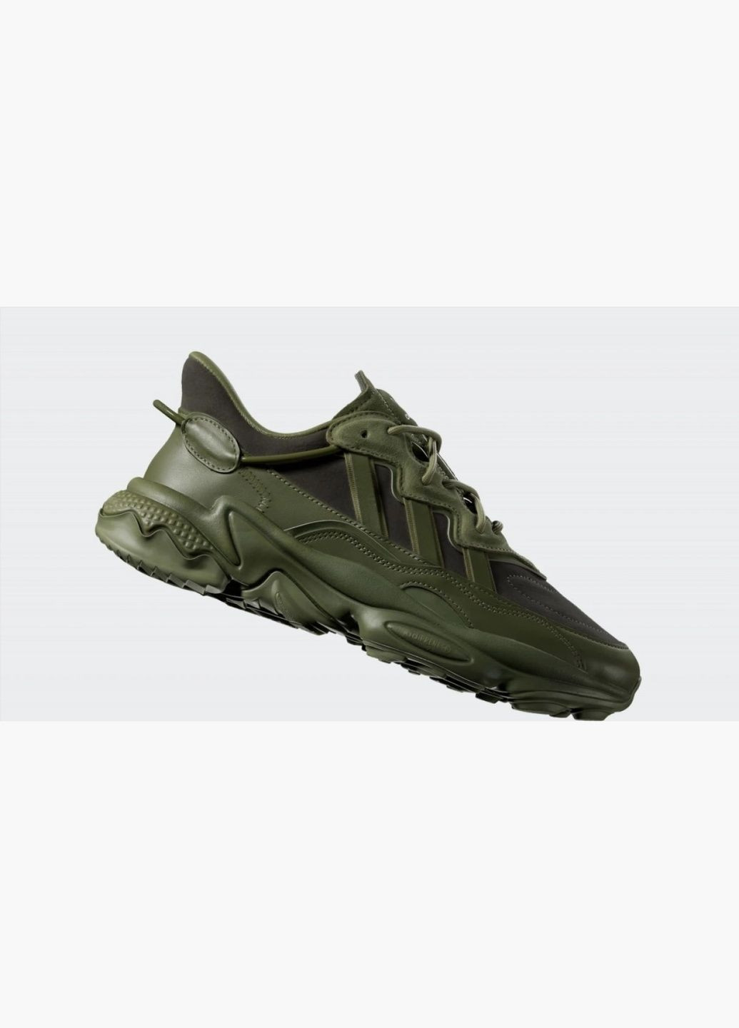 Оливковые демисезонные кроссовки мужские ozweego olive if7915 adidas