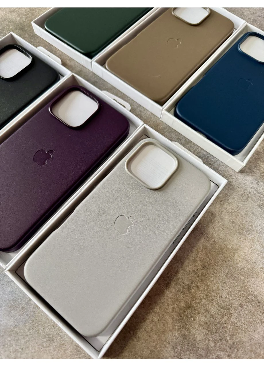 Чохол Leather Case MagSafe + Animation Full Size iPhone 16 Pro Max / Шкіряний чохол для Айфон / Анімація No Brand (387171993)