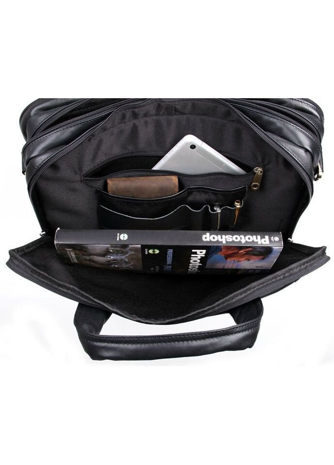 Сумка мужская 14242 для ноутбука 15.6 Черная Vintage (331910881)