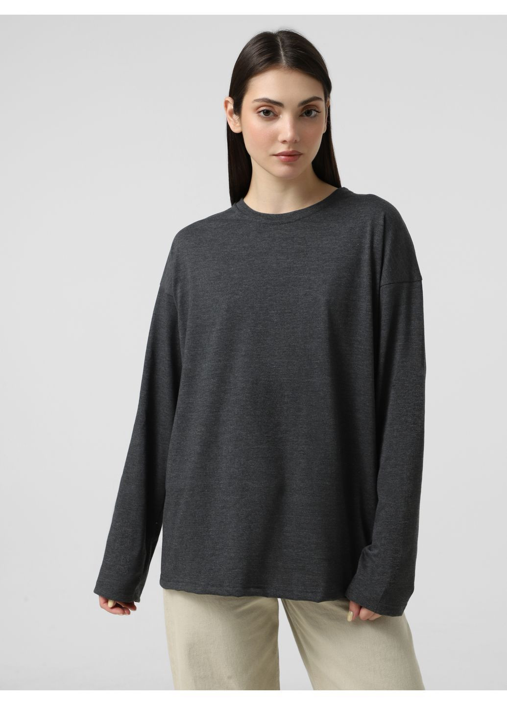 Набір Лонгслівів Графіт-Меланж 3 шт Ейсік (370290128)