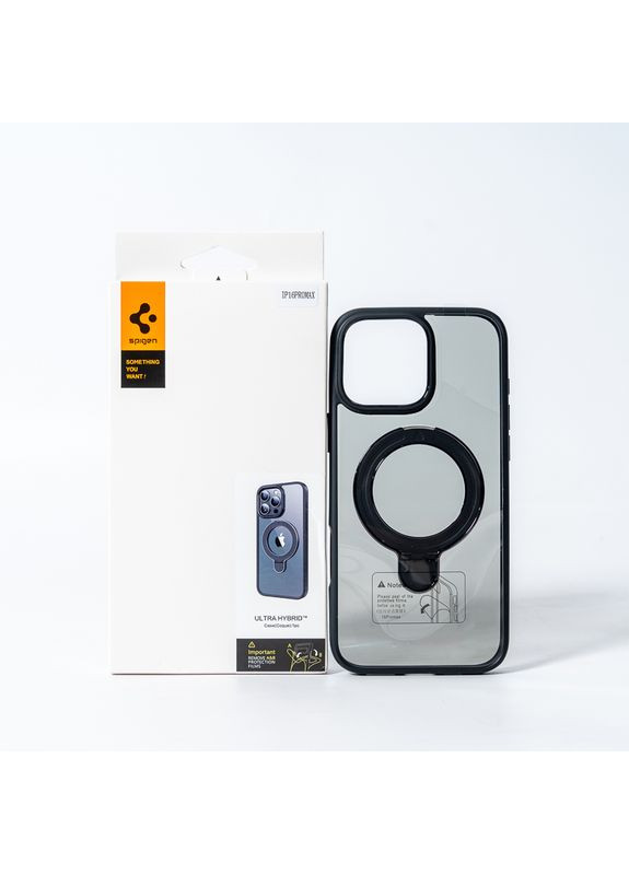 Чохол для смартфона Spigen AAA for Apple iPhone 13 Pro Max All Black (SPGMGRING13ProMaxAllBlack) No Brand Magnetic Ring (370646918)