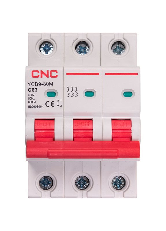Модульний автоматичний вимикач YCB9-80M 3P C63 6ka CNC (315143299)